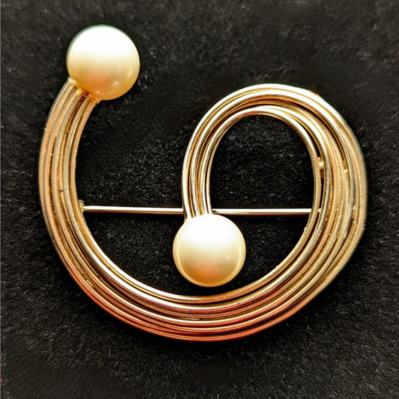 Vintage Kramer New York Atomic Brooch Lapel Pin - Picture 5 of 7